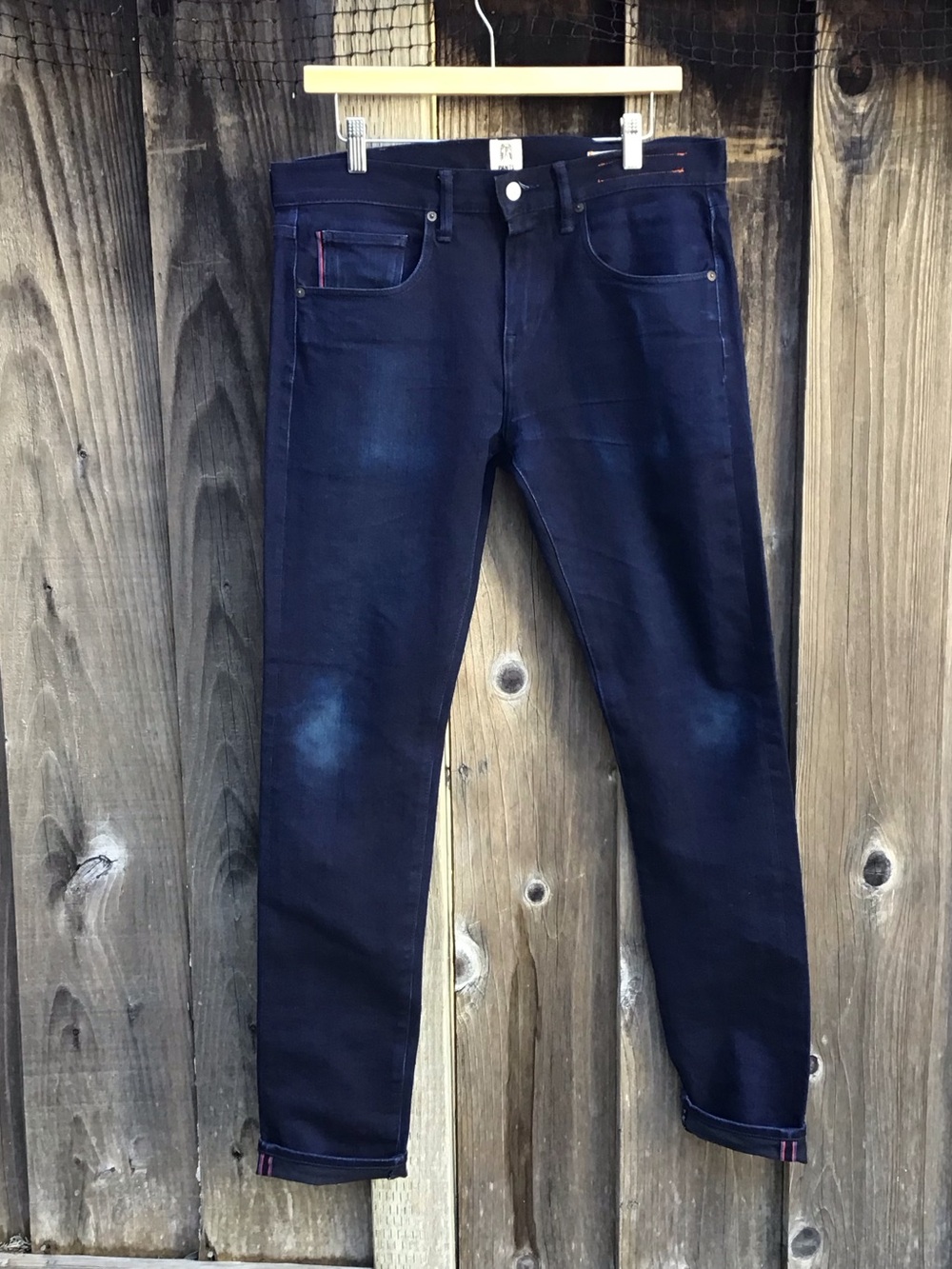 Hiroshi Kato Selvedge Jeans Mens 30 (34) Indigo Dark Wash Made In USA Denim